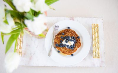 Gluten Free Banana Blueberry Pancakes